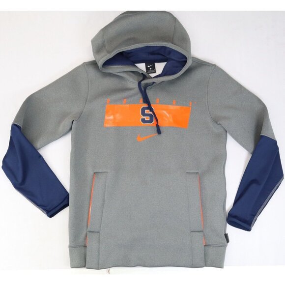 Syracuse Orange Basketball Mens Hoodie Nike Elite Therma-Fit Gray Size S‎ Thick - Picture 1 of 7
